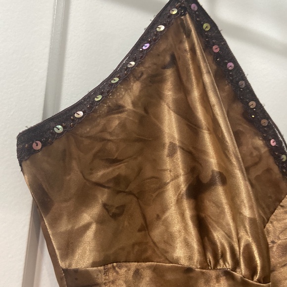 Y2K Brown‎ Cami Sequined Tunic Xhilaration XL EUC signature Y2K piece! - Picture 10 of 17